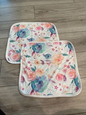 Copper Pearl Bloom Floral Security Blanket Bundle of 2
